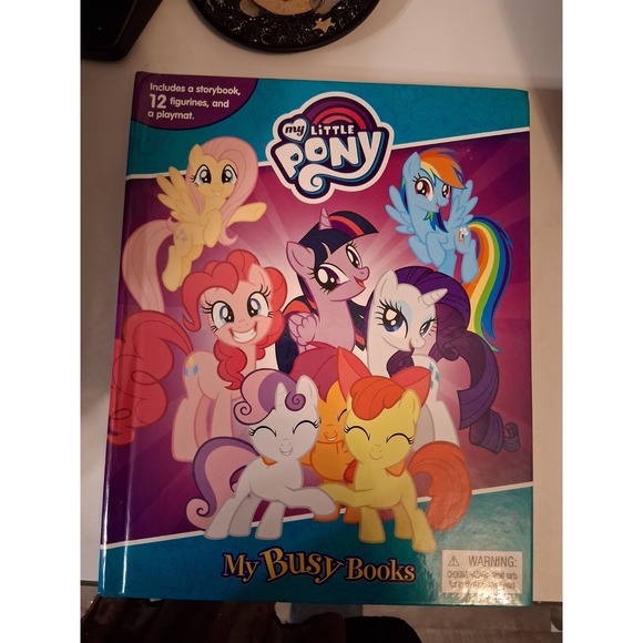 My Little Pony - My Busy Books 12 Figures Complete MLPFIM Original Y2K MANE 6